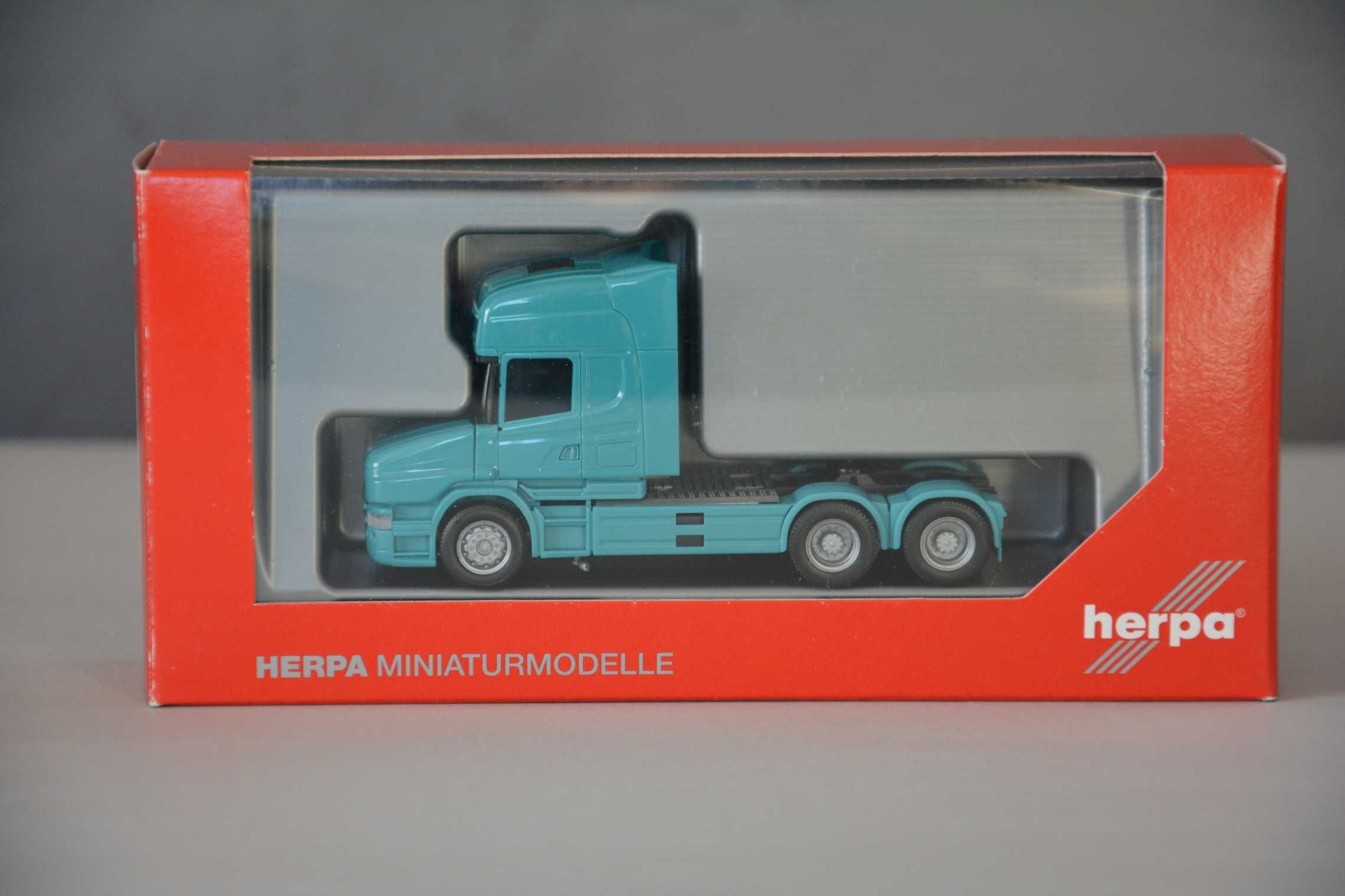 1:87 (H0) Herpa 151726 - Scania H'04 TL (T580 V8) 6x4 - turkusowa