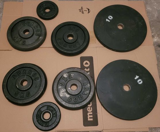 Gryf mocno łamany + obciążenie 42,5 KG