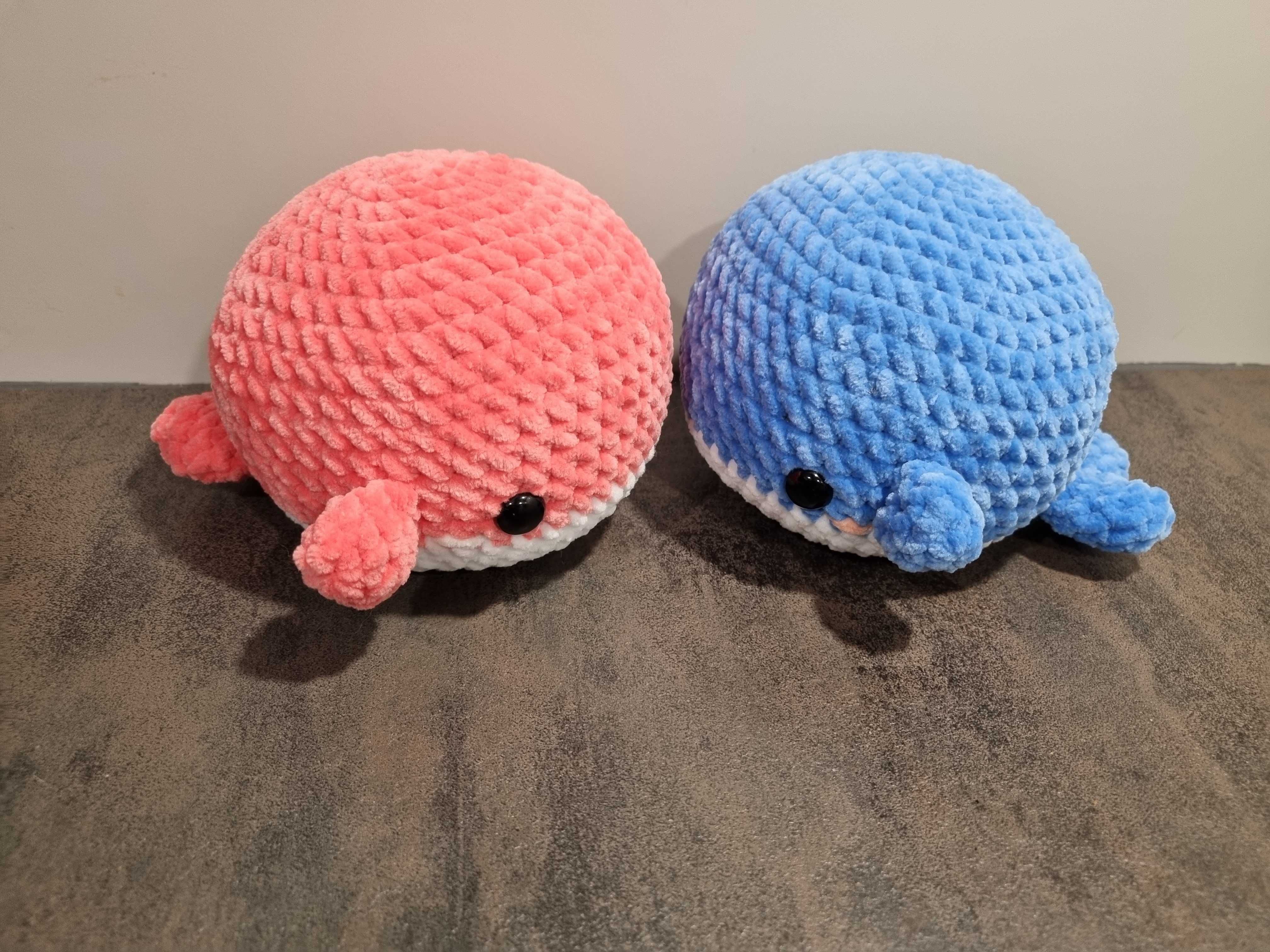 Wieloryb na szydełku,przytulanka,pluszak,handmade