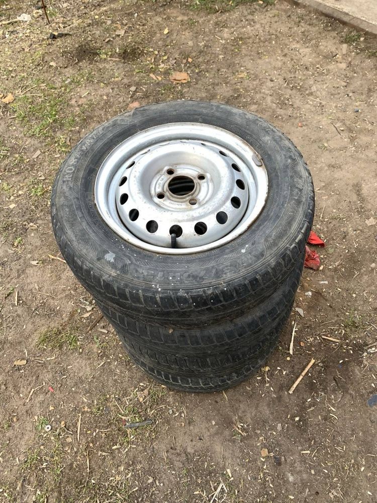 Колеса r13 с резиной 175/70 4х100 на ланос