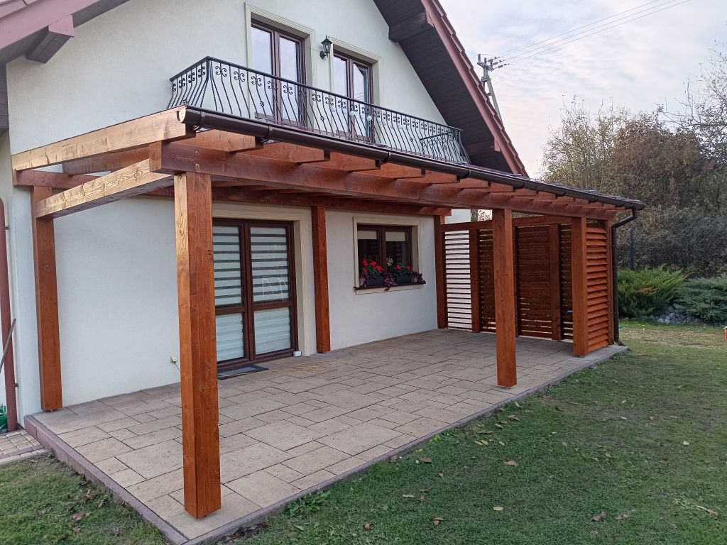 Pergole,.wiaty garażowe ,altany, tarasy