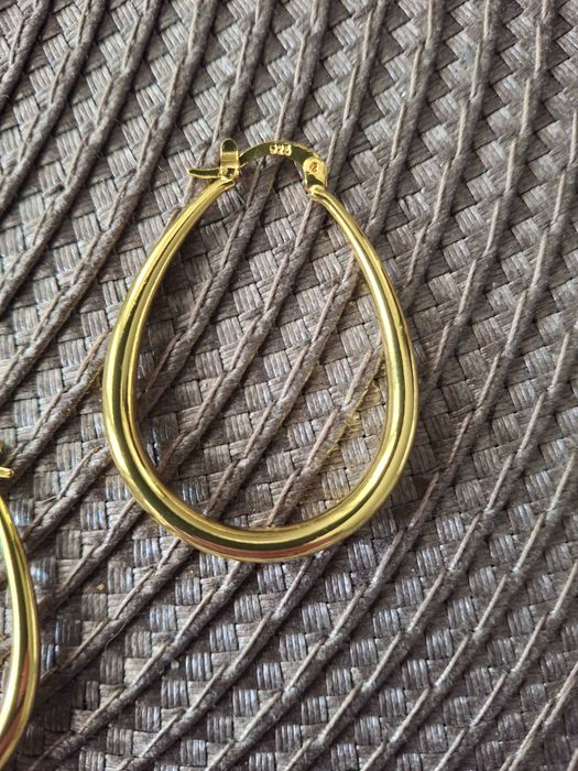 Kolczyki wiszace nowe koła kółka łezki półokrągłe