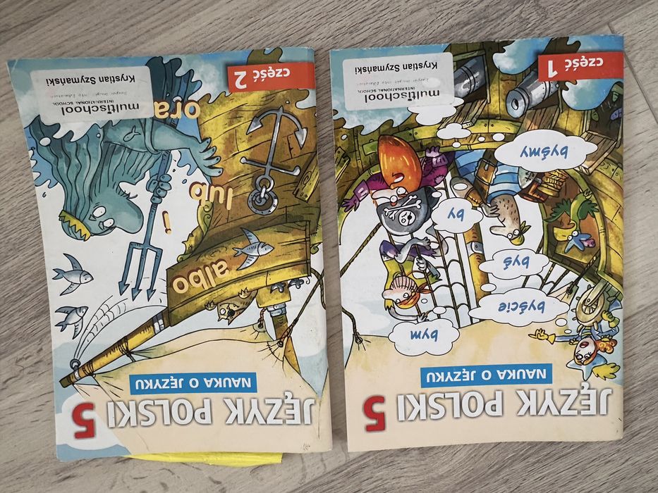 Ksiązki do jezyka polskiego klasa 5 nauka o języku częśćć I i II