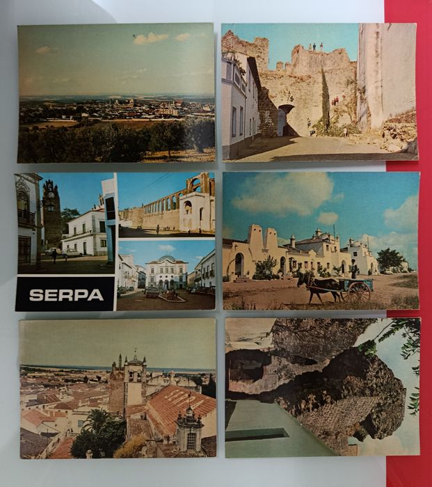 POSTAIS: Vimeiro, Serpa, Rio Maior, Viseu, Alenquer, Lagos e Évora