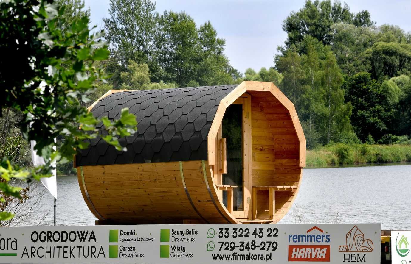 Sauna ogrodowa 280 thermodrewno 44mm producent nowość