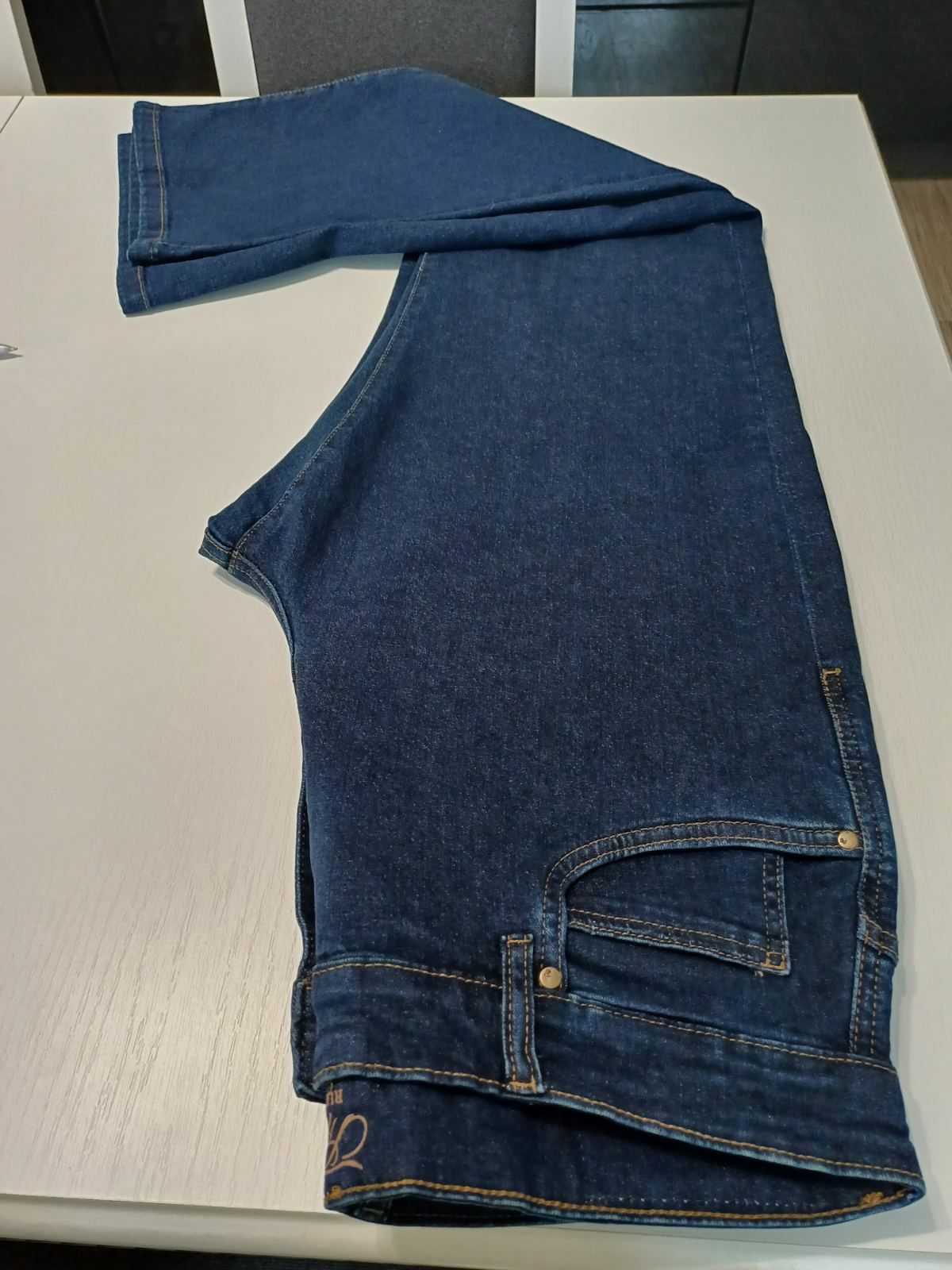 Spodnie męskie nowe granatowy jeans The End W34 L 32.
