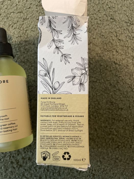 Forest & shore olejek do włosów na porost 100ml 0110