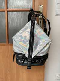 Holograficzny plecak worek damski Kendall Kylie plecaczek z połyskiem
