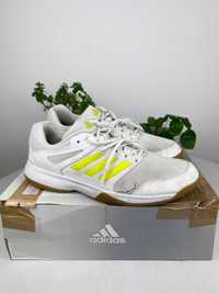 białe żółte brązowe buty halowe adidas Speedcourt r. 46 n41