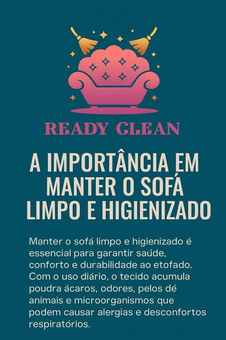 Limpeza higienização sofás colchões tapetes