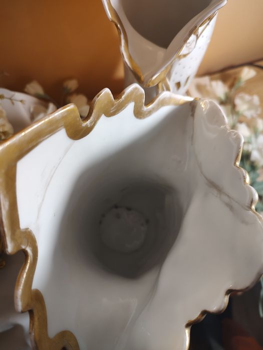 Para dużych wazonów Vieux Paris porcelana