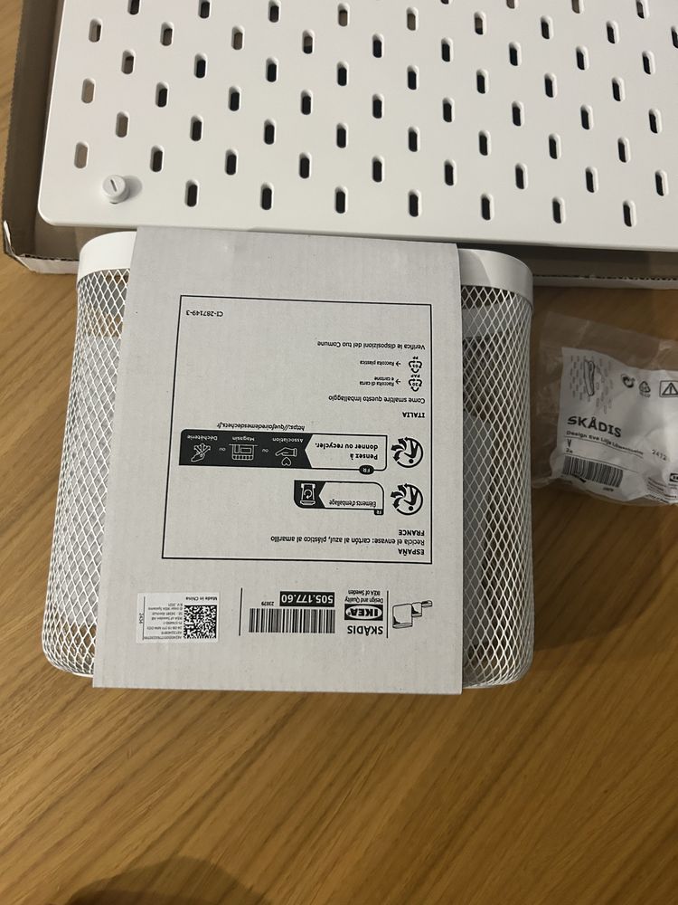 Nowy zestaw ikea skadis tablica perforowana