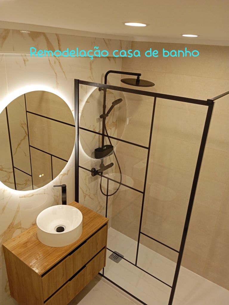 Remodelação casas de banho e cozinhas.