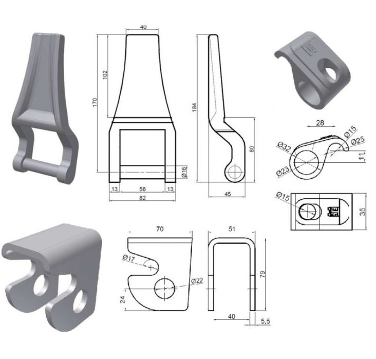 Завіс нижнього відкривання борта, петлі на борти, завіс борта, нижній