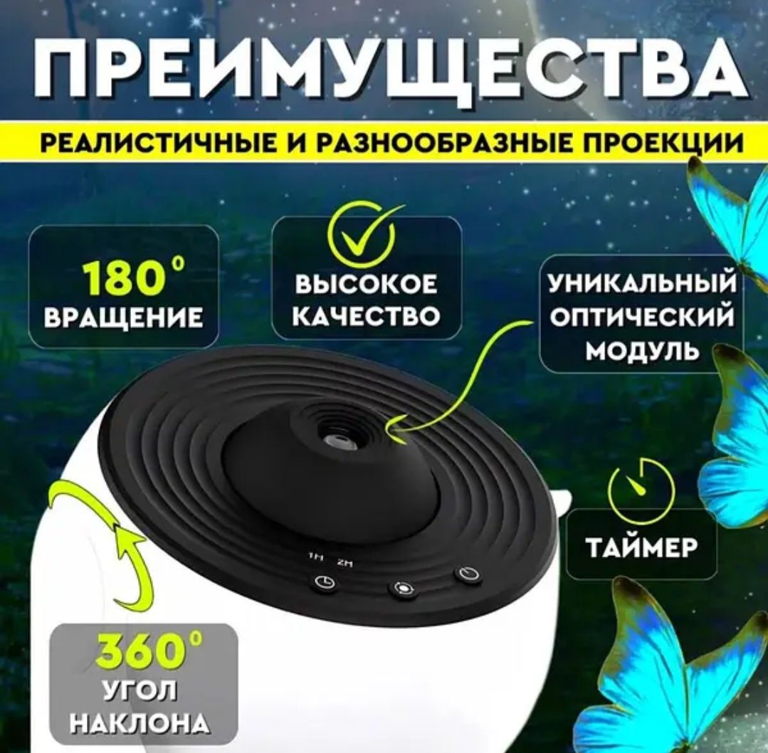 Нічник Проектор Зоряного Неба. ОРИГІНАЛ.