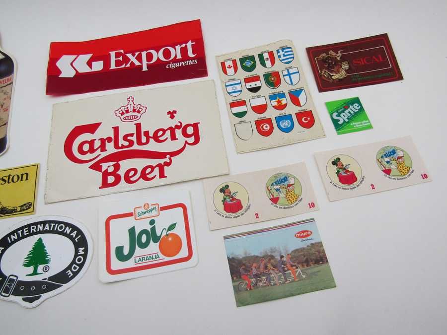 Lote de autocolantes vintage Real Companhia Dão Joi SG Carlsberg ...