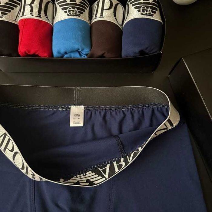 Чоловічі труси Армані, чорні/кольорові. Мужские боксеры, качественные