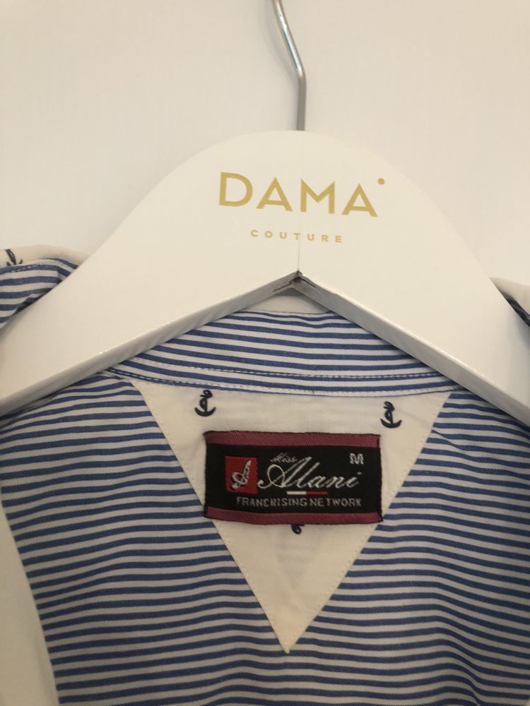 koszula białą elegancka w kotwice alani jasna