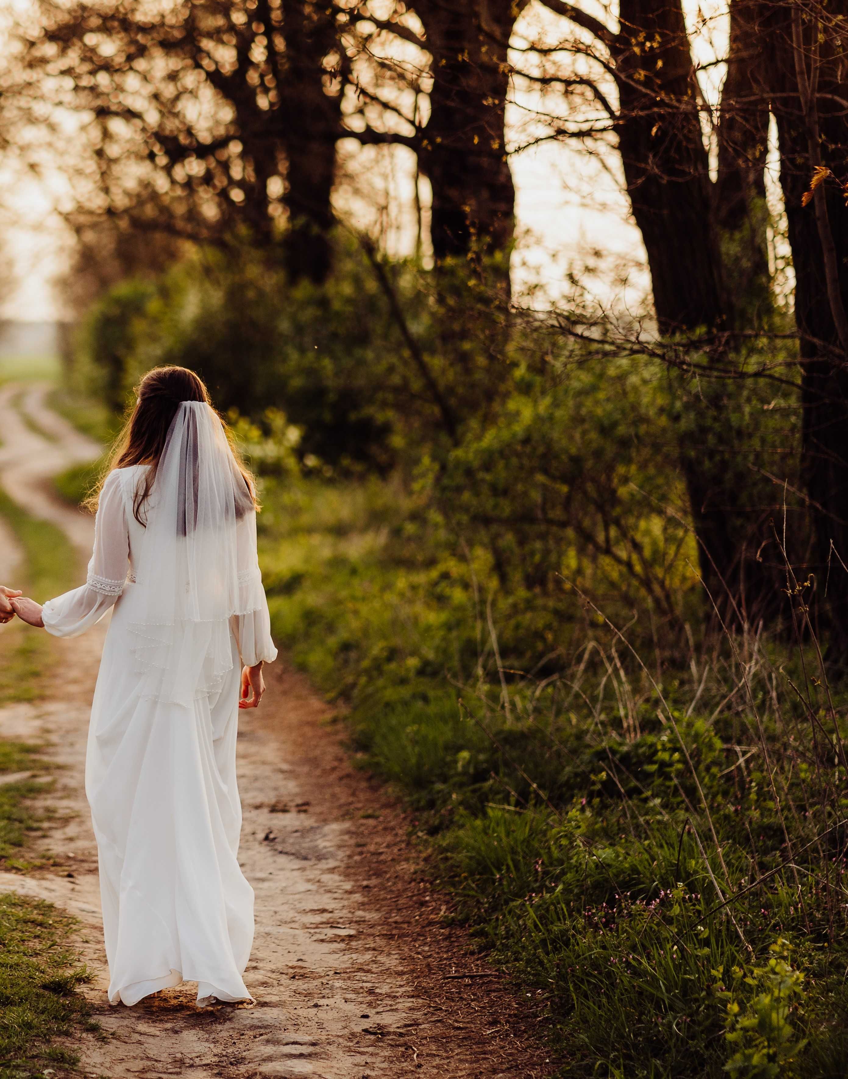 Suknia ślubna boho Pronovias + welon gratis