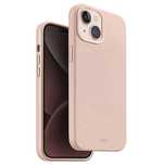 Etui Uniq Lino Hue Magclick Charging do iPhone 15 - różowe