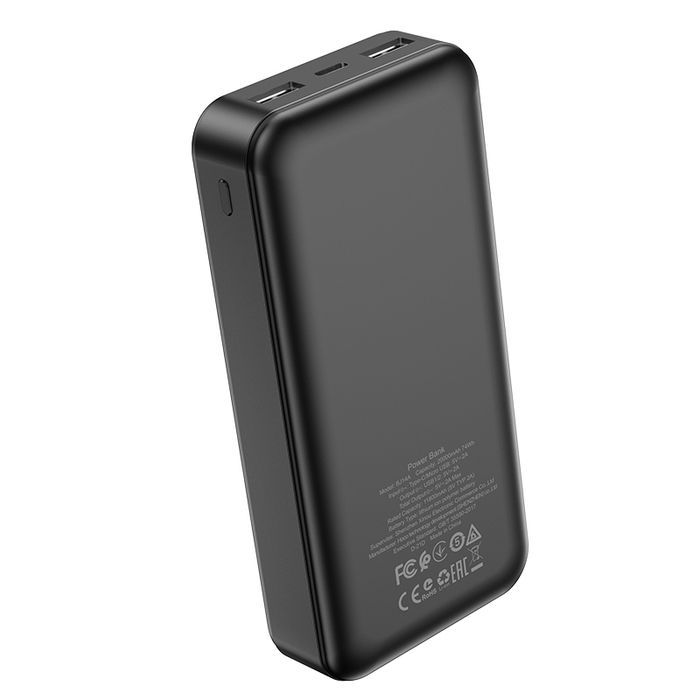 Borofone Power Bank 20000Mah Bj14A Freeway - 2Xusb - Czarny