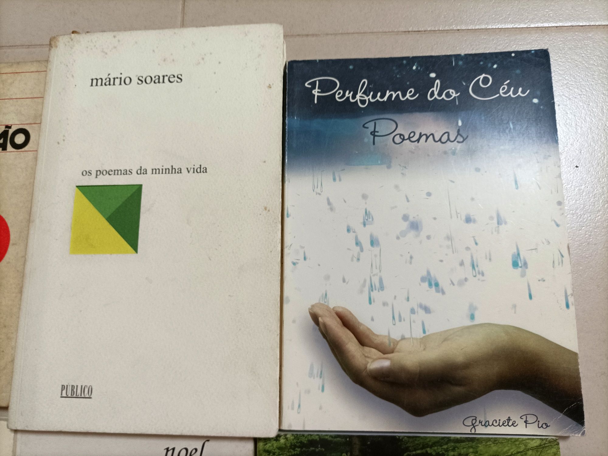 Livros de Poesia (Manuel Alegre, Mário Soares, Jorge Pessoa Amaral)