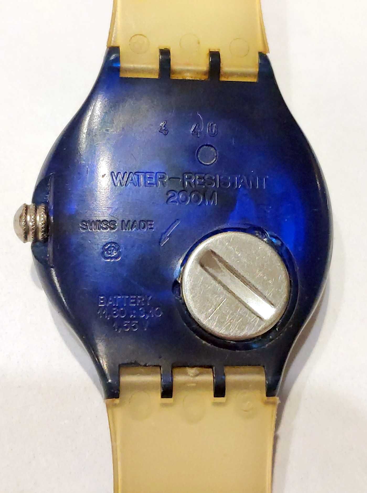 zegarek Swatch Scuba 1994 SDZ 100 SEOUL 1988 Analog Aqua Chrono WR200M