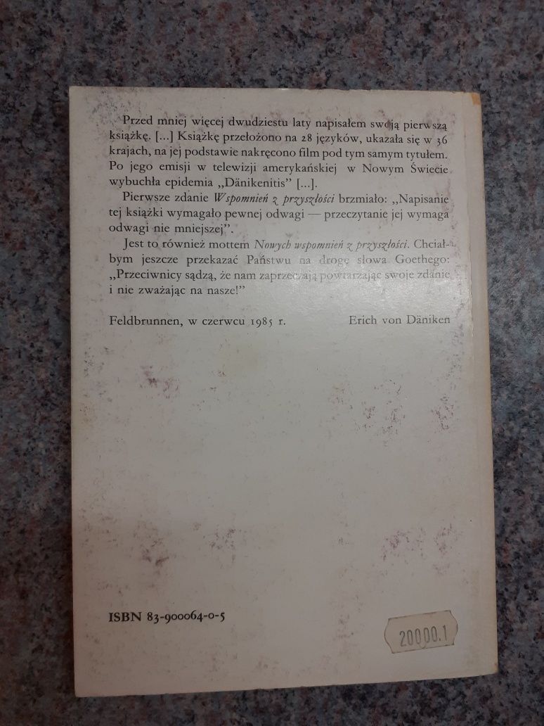 Erich vin Däniken - Czy się myliłem? BDB STAN/spis treści