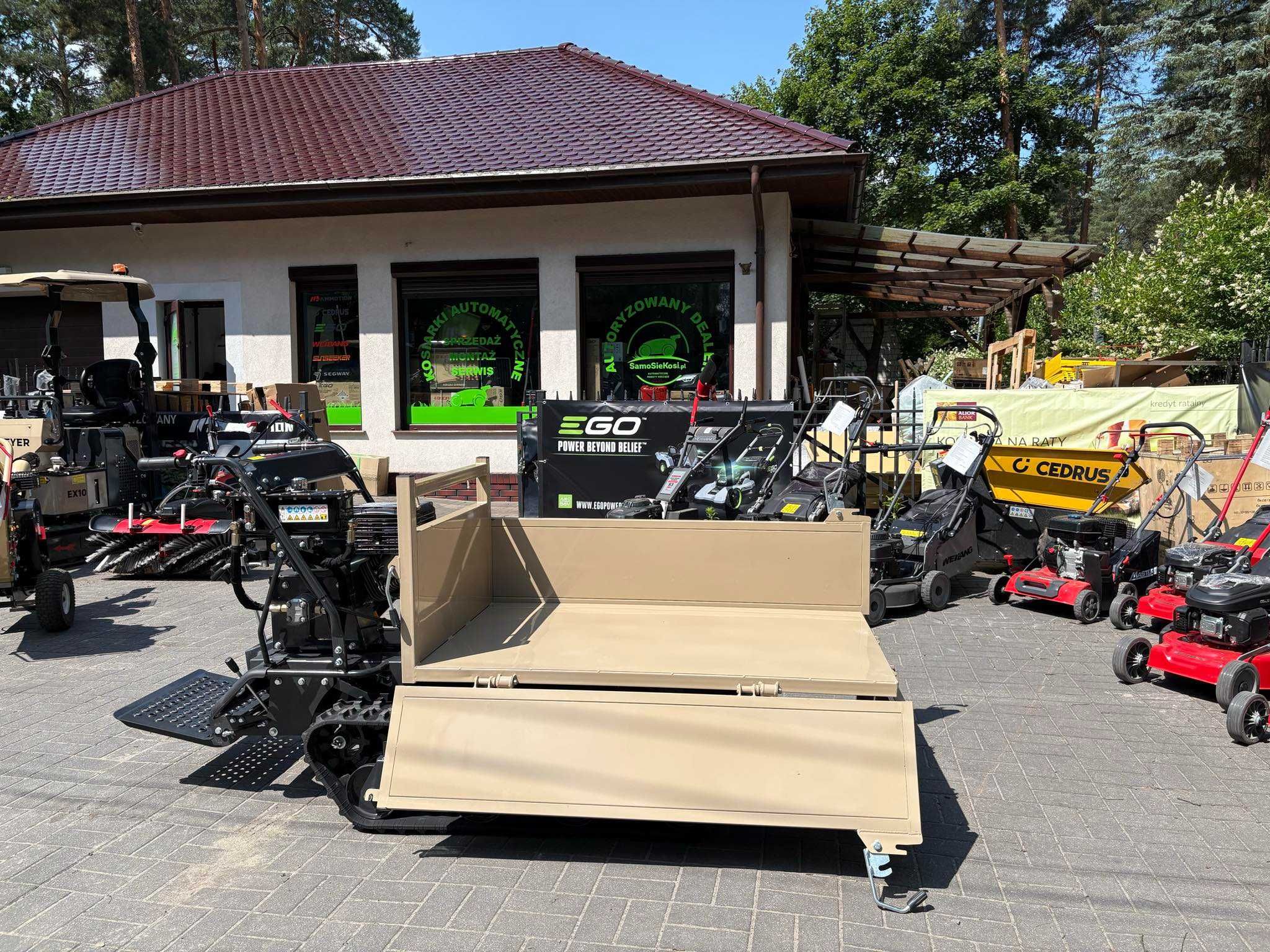 Wozidło gąsienicowe MEYER model T1000L - taczka spalinowa