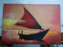 Quadro de sala alusivo ao mar