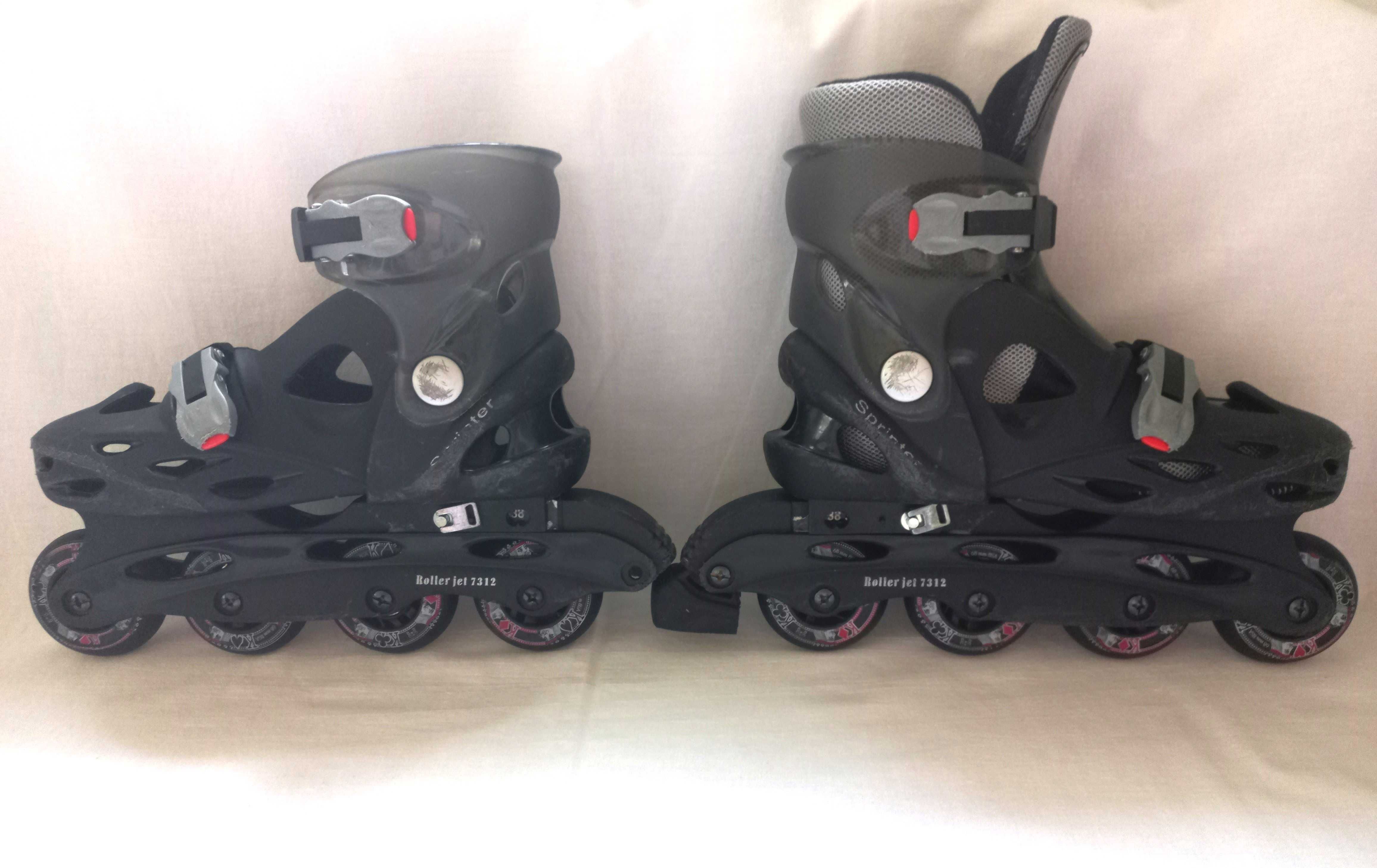 ROLKI r. 36-39 Unisex do 60 kg stan bdb-