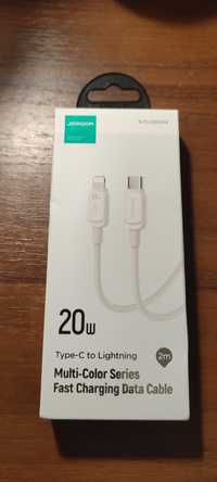 Продам Joyroom Color Series USB-C - Lightning Cable 20W, 2m - White