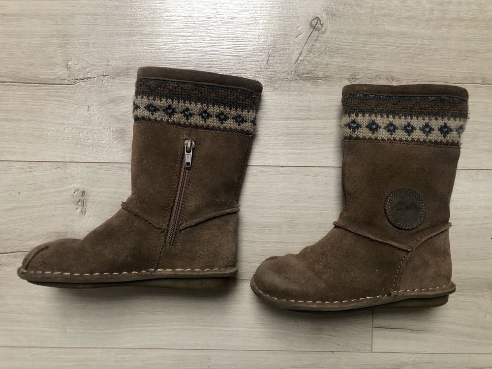 Botki kozaki dziewczęce clarks boho zamszowe 9,5 27