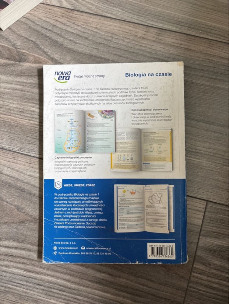 podręcznik do biologii roszerzonej 1 biologia na czasie 1