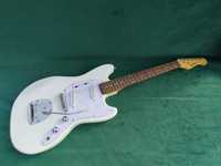 Gitara Harley Benton Mustang MS-60 Vintage White - JAK NOWA !