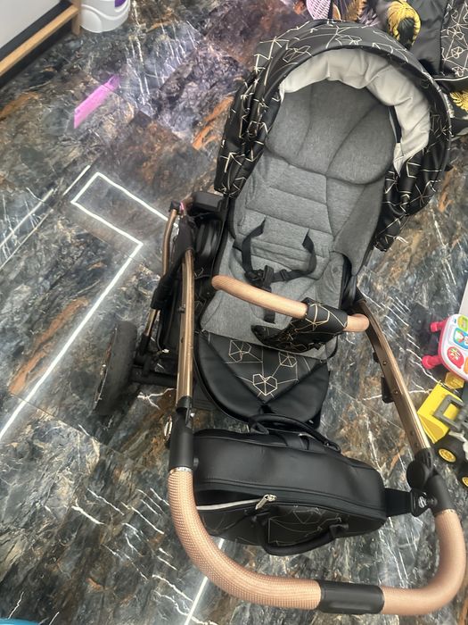 Wózek junama diamond heart black wersja V2