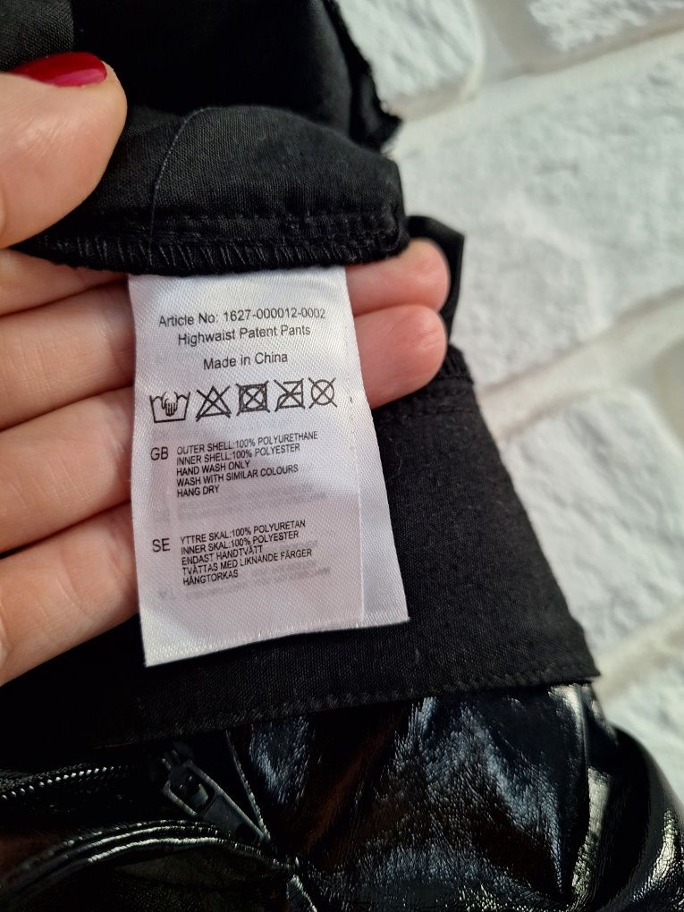 Lateksowe Legginsy Spodnie Rurki Na-Kd 38d