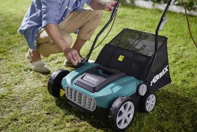 Аэратор-скарификатор электрический Ferrex 2000 W , розпушувач газону