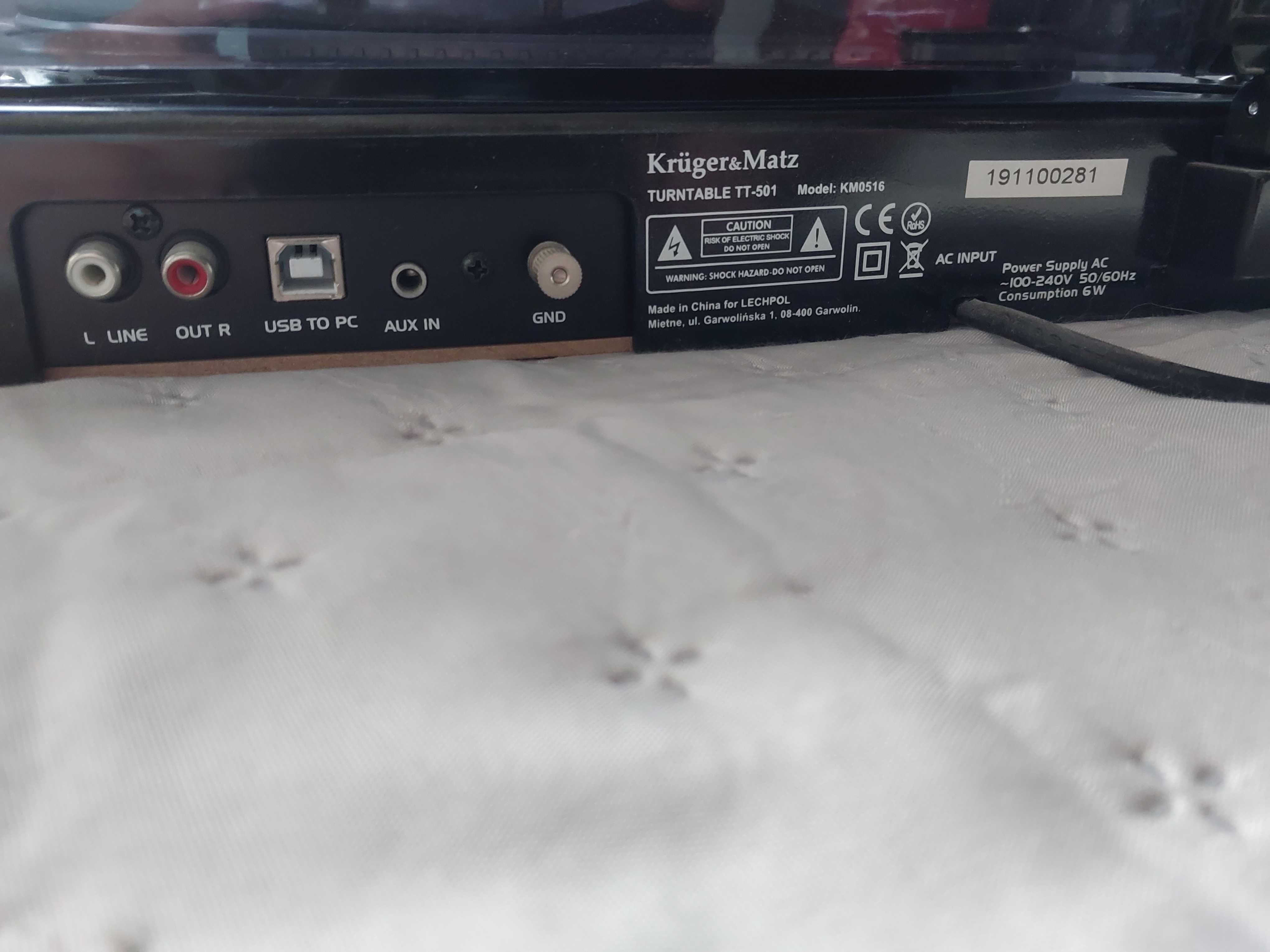 gramofon Kruger&Matz TT-501