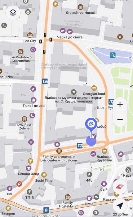 Оренда МАФу на зупинці на пл. Петрушевича (Зелена, Шота Руставелі)