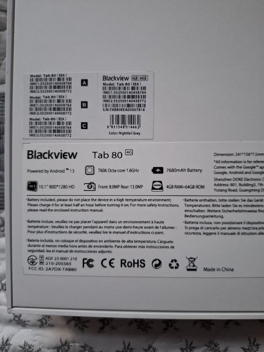 Tablet BLACKVIEW Tab 80 4G