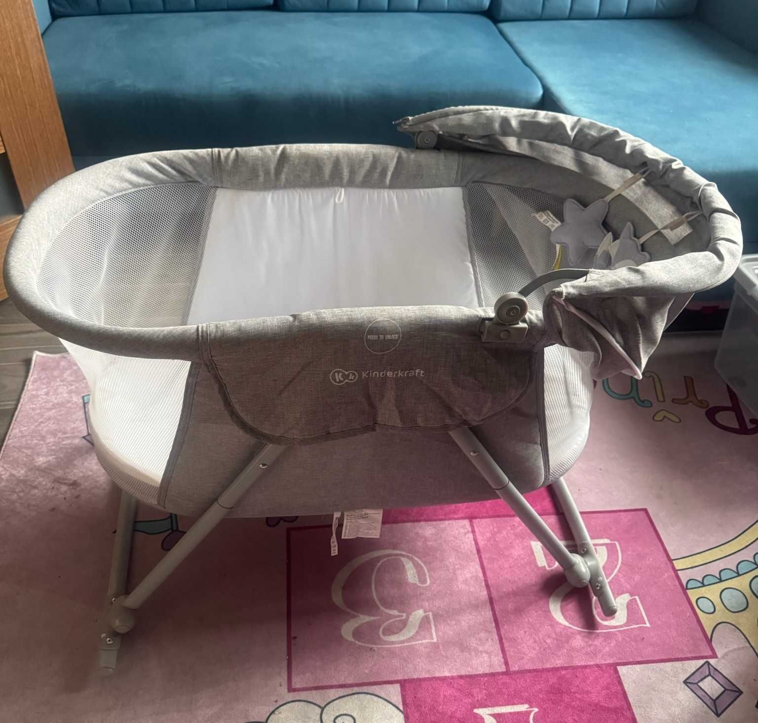 Łóżeczko dziecięce kołyska bujak 3w1  Lovi Kinderkraft szary