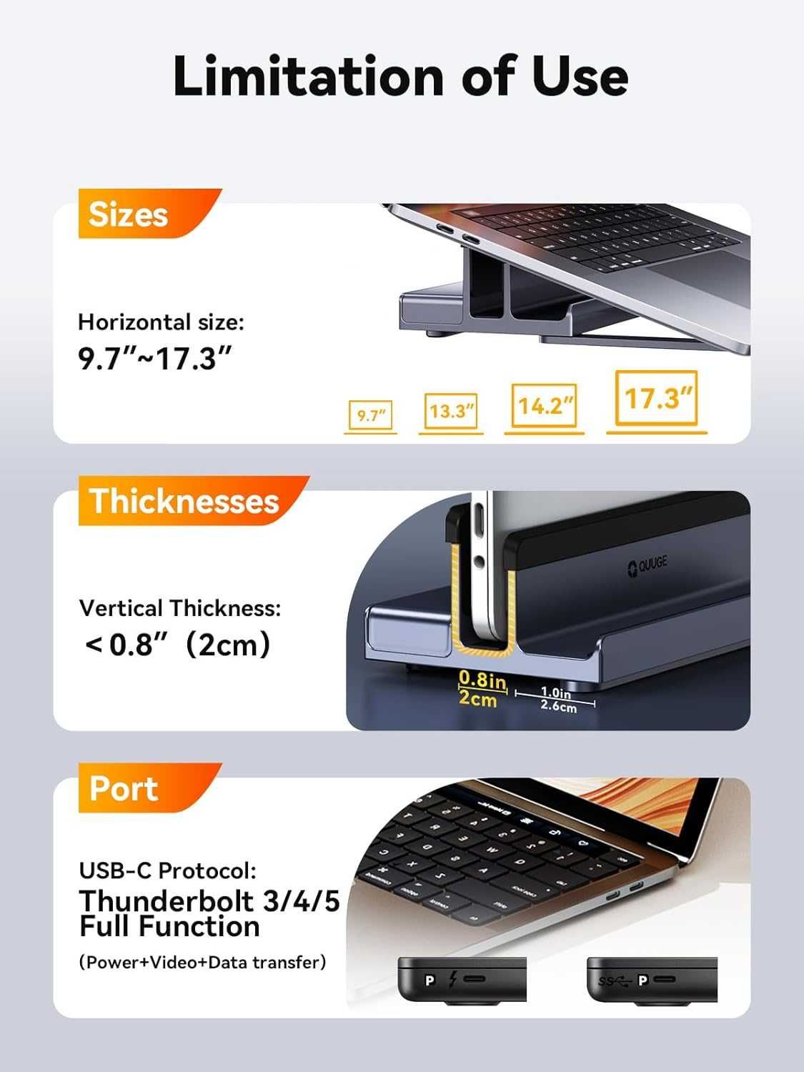 Quuge 7w1 stojak stacja dokupująca USB 3.0 Hdmi Ethernet USB Typ C