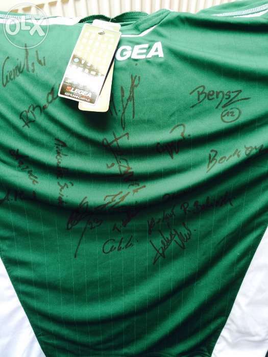 Zagłębie Sosnowiec 2008/2009 - LEGEA koszulka z autografami piłkarzy