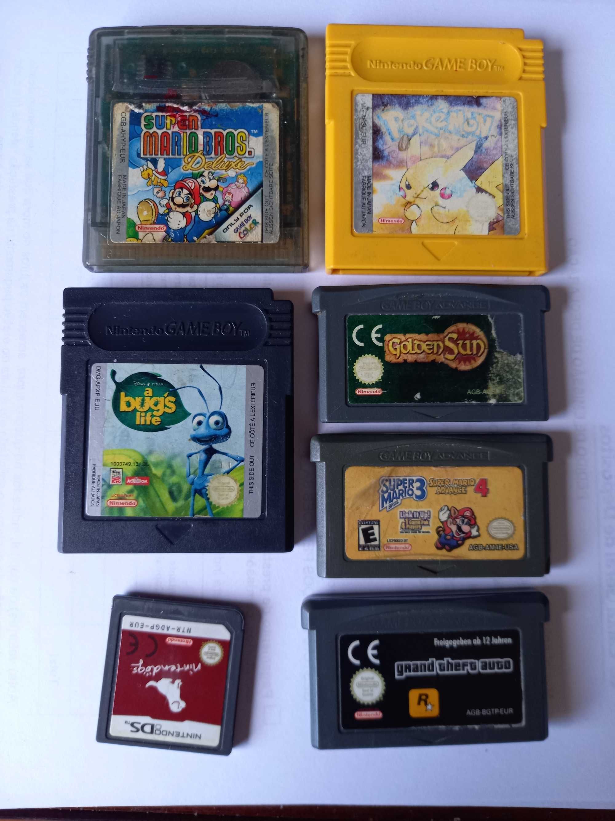 Jogos Raros de Gameboy GB GBA GBC NDS - a partir de 20€