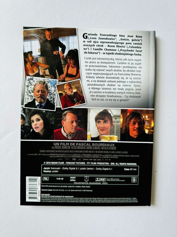 Film DVD „Moje Skarby” Jean Reno książka z filmem