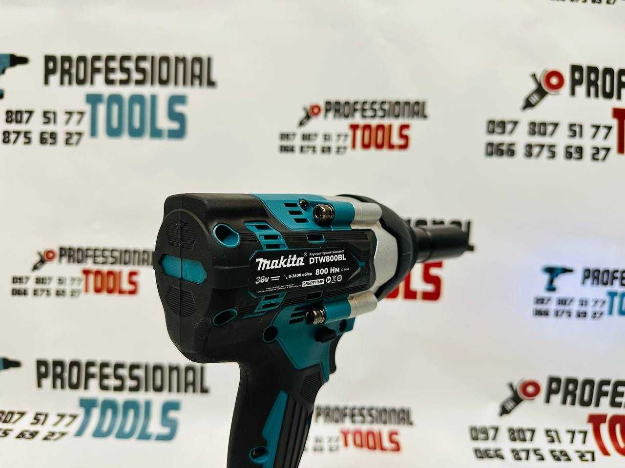 Акумуляторний Гайковерт Makita DTW800BL 36V 9A Винтоверт Безщітковий