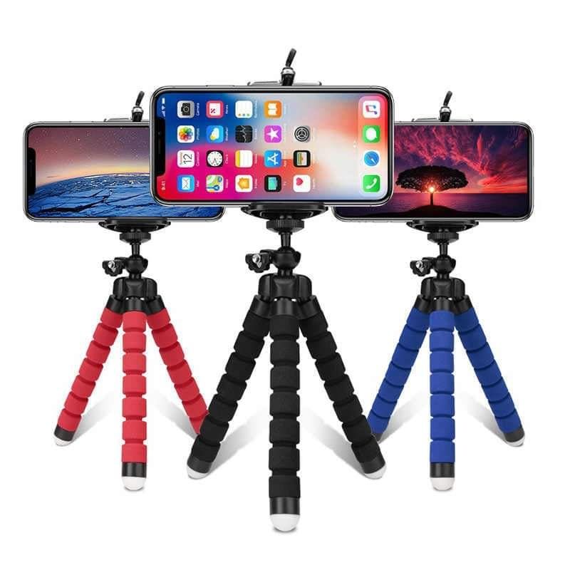 Suporte magnetico e mini tripe para telemóvel / smartphone NOVO