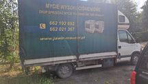zabudowa firana, paka aluminium 400/250/240 cm, dobry stan