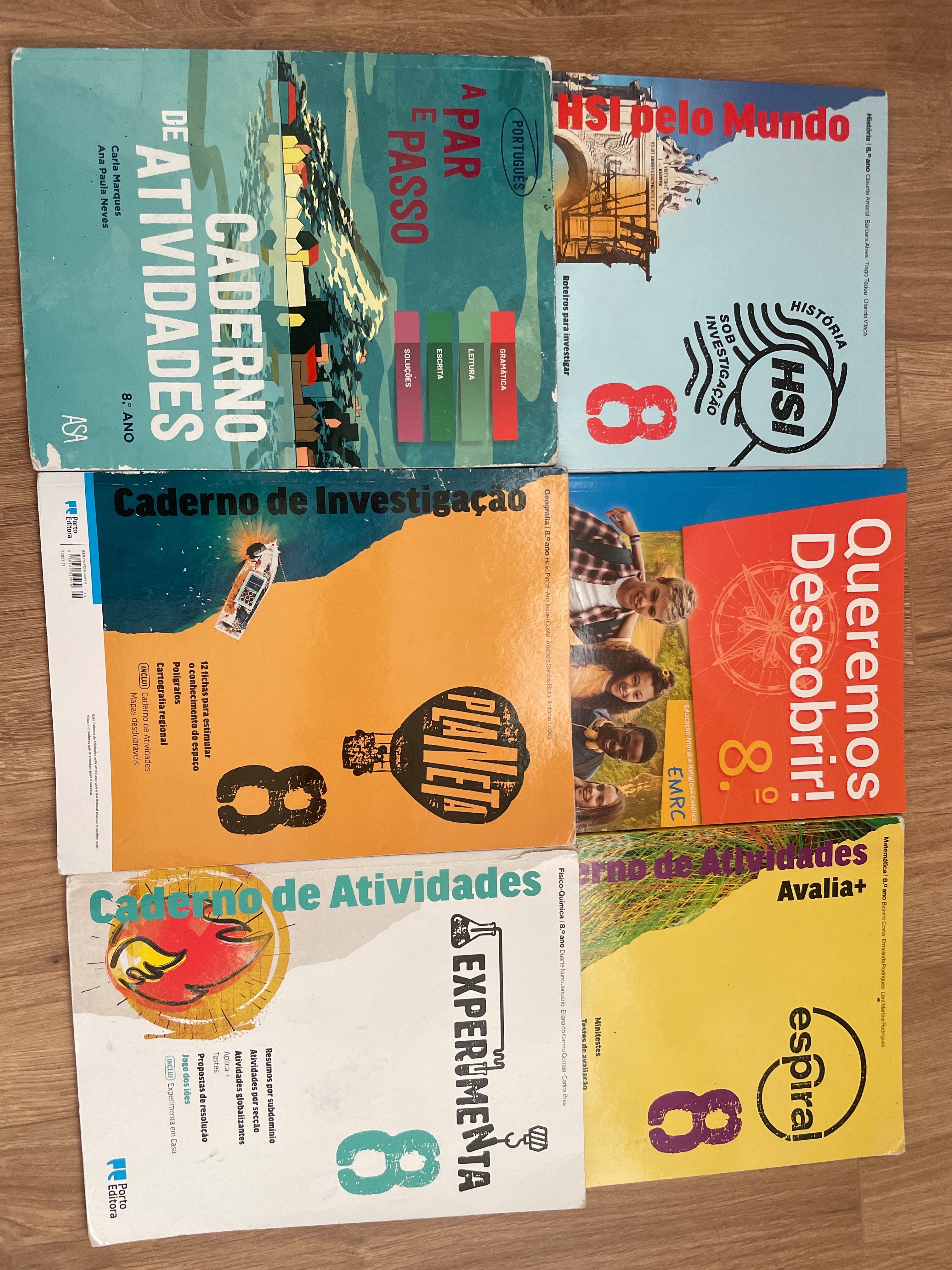 Conjunto caderno arividades 8